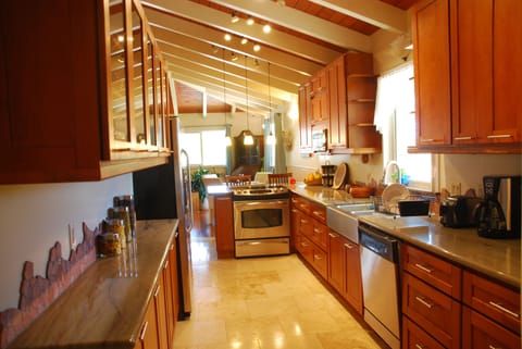 Make yourself a gourmet meal in the large fully equipped kitchen.