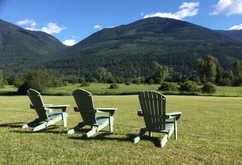 The view just off your deck.  A great place to have morning coffee.