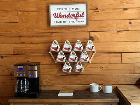 Coffee bar at Christmas time.