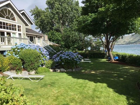 Flat grassy game space. Nice mix of sun and shade.