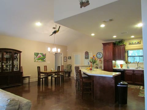 Dining area and large Kitchen.