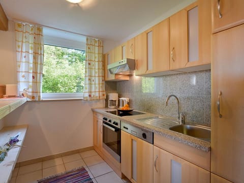 App. 3: Living room with kitchen - Apartment house Bambi Apartment in Ellmau