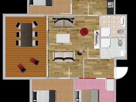 App. Fox, 3 bedrooms, 2 bathrooms with shower + WC - house fable Apartment in Salzburgerland