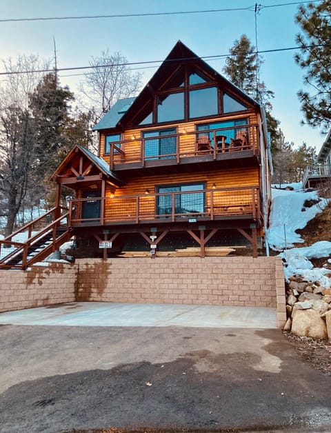 Our newly remodeled home with a flat driveway.