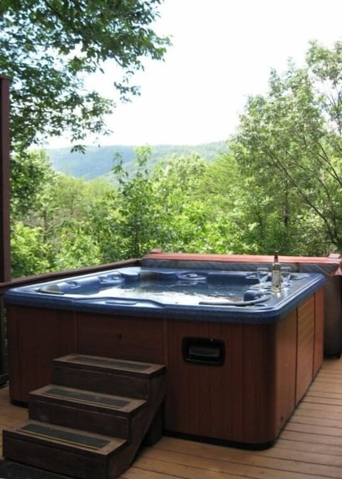 Relaxing looking over the mountain