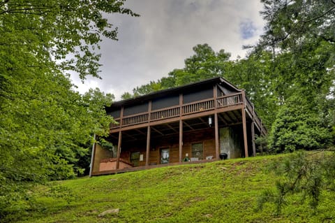 View of Sugar Creek Retreat from the creek