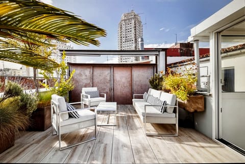 Large private sunny terrace