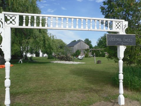 View to backyard and barn