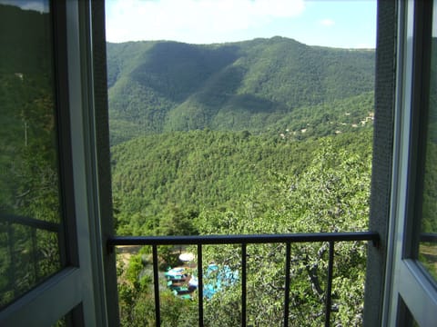Views over Monte Ginezzo from the living room 