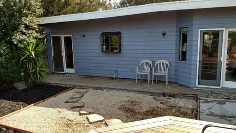 Back of the house--freshly painted we have added a BBQ for your use