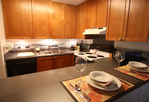 Kitchen with a variety of appliances