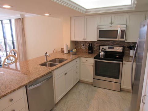 Kitchen with new cabinets and granite countertops - installed Nov 2015