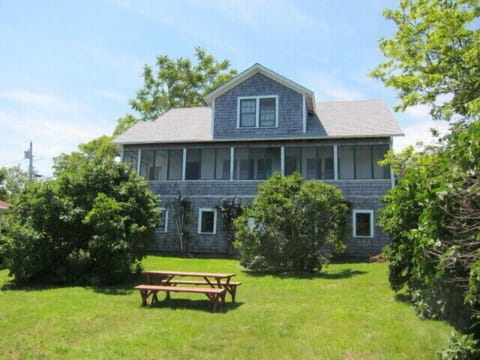 View of LWT Cottage from lawn at waterfront
