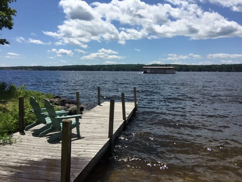 Long Lake enjoys the River Queen. Take a ride, or wave as they go by twice a day