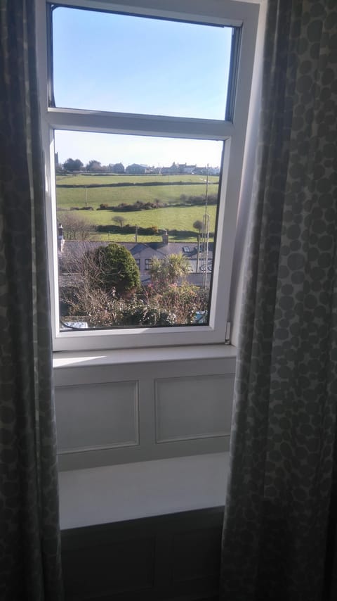 View over the fields towards St Just