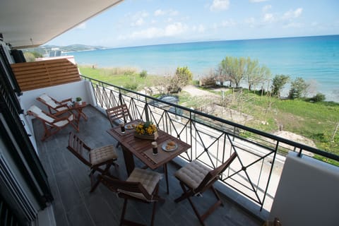 the view of the balcony