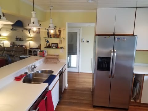 Kitchen, facing main entrance hallway