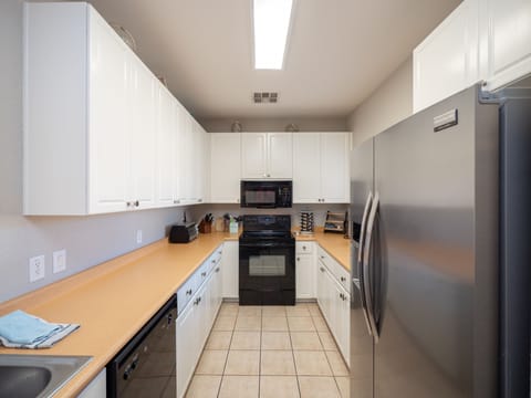 Kitchen is fully furnished for everything you need away from home.