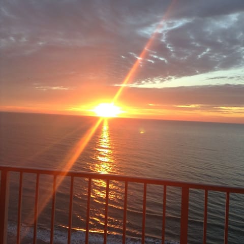 Sunrise from the master bedroom