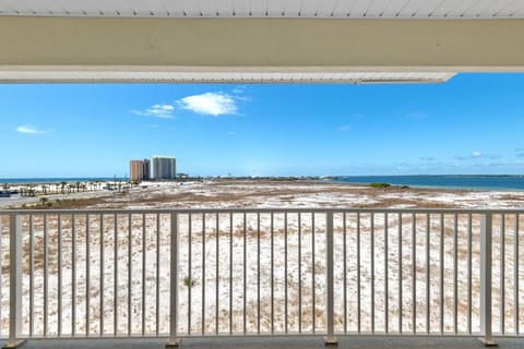 view of gulf & sound from the large balcony