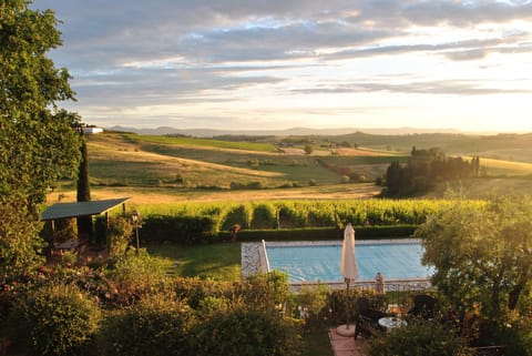 Vast panorama on rolling hills