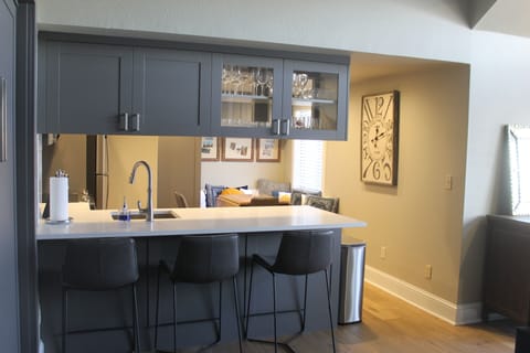 All new kitchen remodel with breakfast bar
