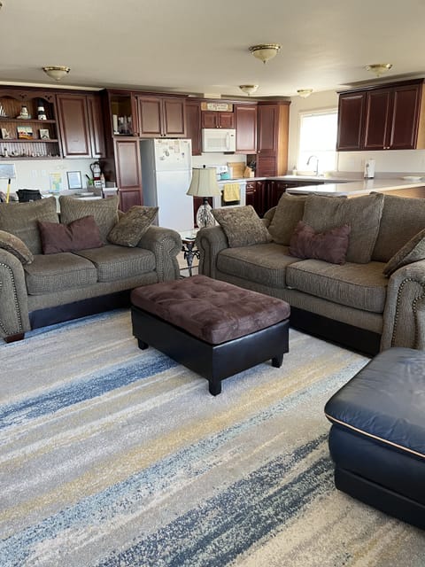 Upstairs living room space