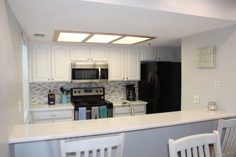 Fully equipped kitchen for those who want to eat in