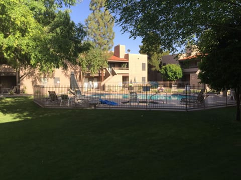 court yard and pool area