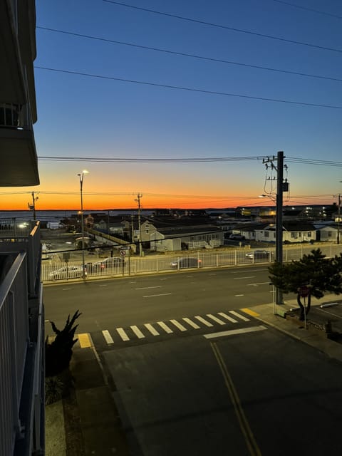 sunset on the Bay from the Balcony