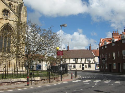 Outside the apartment