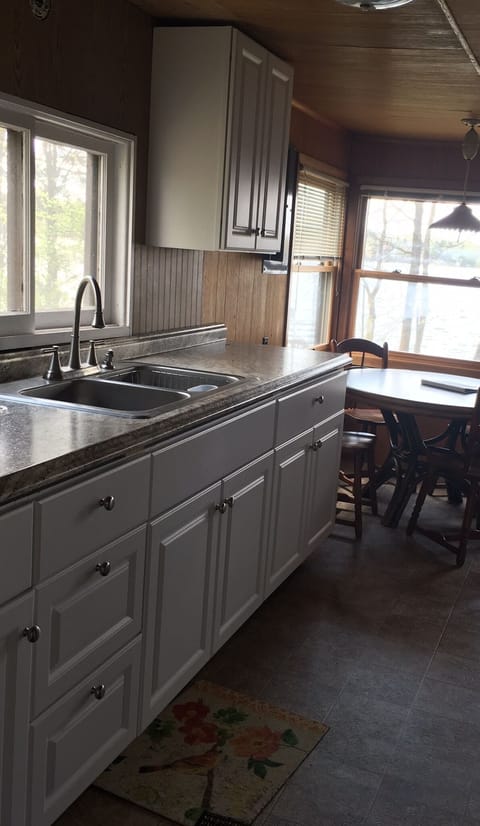 Kitchen and eating area