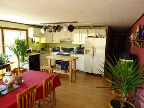 Our kitchen but now has two butcher block counters