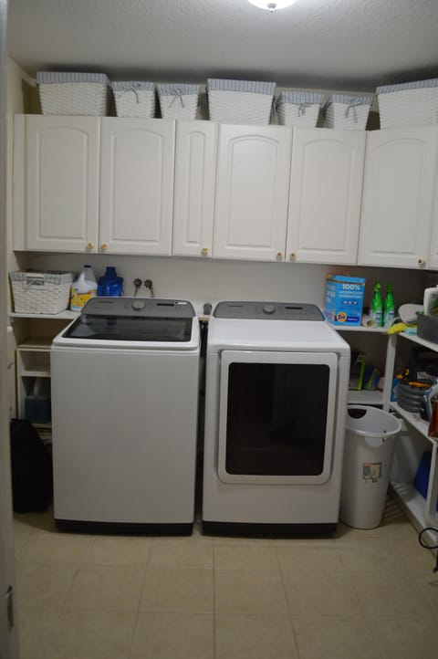 New washer and dryer