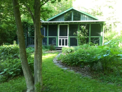 Private garden view of the house