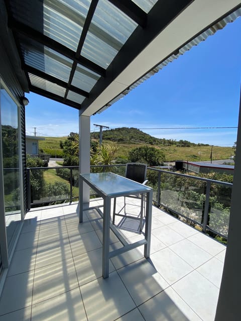 Upstairs deck with outlook