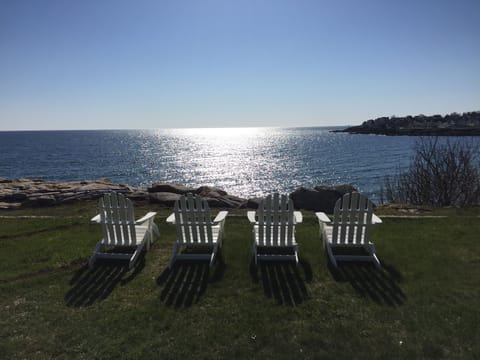 Oceanfront, Private Front Yard. 