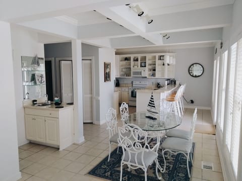 Kitchen and dining area
