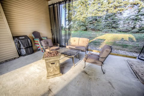 mosquito screens and propane grill