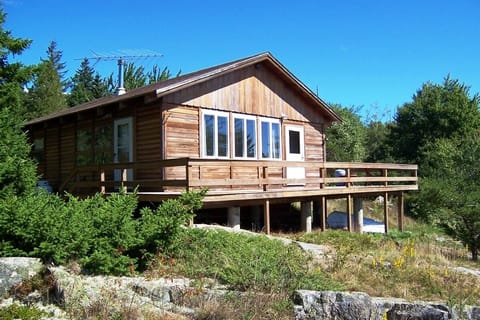 The cottage viewed from the blueberry patches.