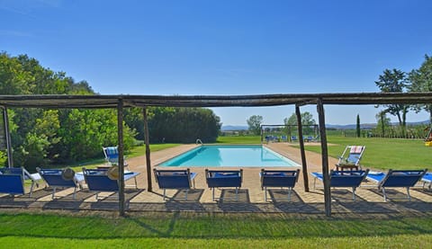 The pool measures 17 x 8 meters