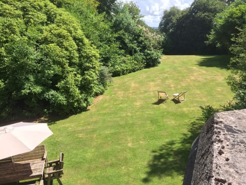 Part of the garden seen from the balcony