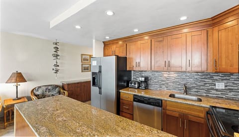 Granite countertops.throughout the unit.