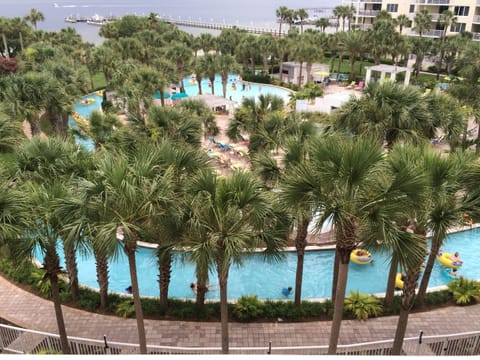 Our Balcony view of Lazy River and Bay