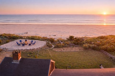 Sunset Beach Bonfires at Our Manzanita Rental