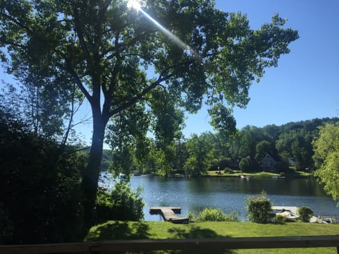 View from the house and deck of the lake