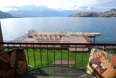 View from private second floor balcony