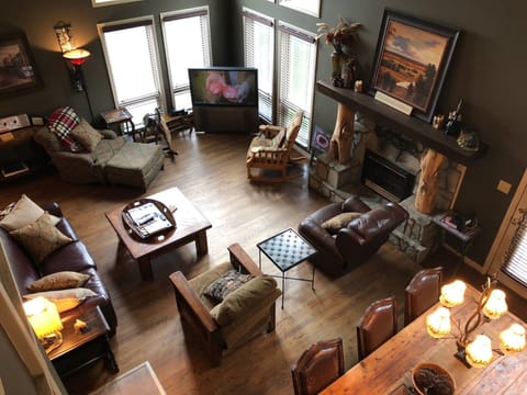 View of Great Room From Double Sleeping Loft