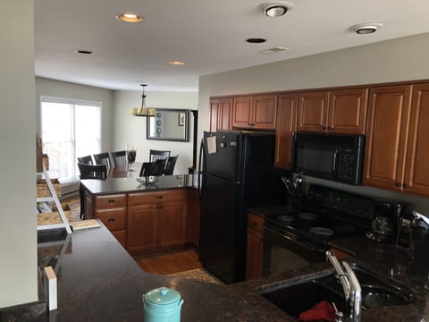 The open format between all rooms is great for large or numerous families. 