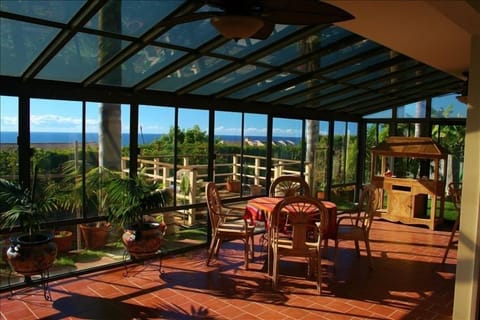 Relax in our airy, ocean view sun room                                          